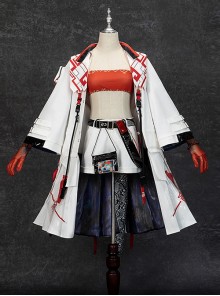 Game Arknights Nian Halloween Cosplay Costume Set Without Ear Ornament Without Earrings Without Ear Horns