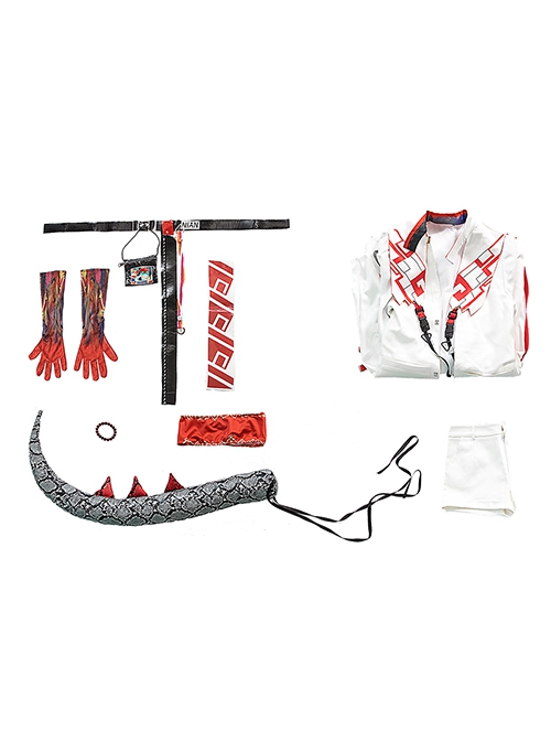 Game Arknights Nian Halloween Cosplay Costume Set Without Ear Ornament Without Earrings Without Ear Horns
