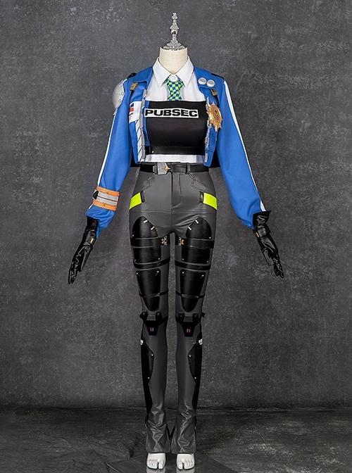 Game Zenless Zone Zero Zhu Yuan Halloween Cosplay Costume Full Set