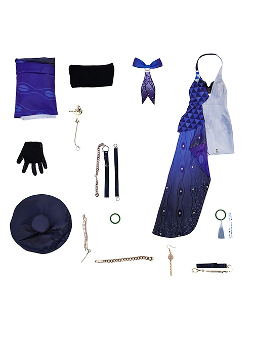 Game Honkai Star Rail Jade Halloween Cosplay Costume Normal Version Full Set