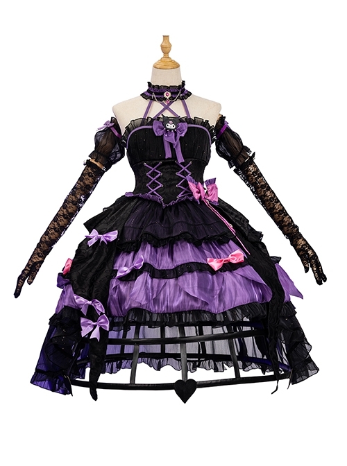 Game Identity V x Sanrio Mary Bloody Queen Halloween Cosplay Costume Full Set