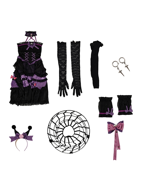 Game Identity V x Sanrio Mary Bloody Queen Halloween Cosplay Costume Full Set