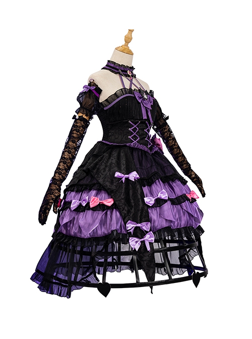 Game Identity V x Sanrio Mary Bloody Queen Halloween Cosplay Costume Full Set