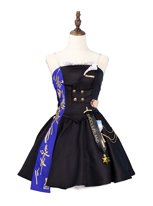 Game Arknights Ambience Synesthesia Amiya Halloween Cosplay Costume Normal Version Full Set