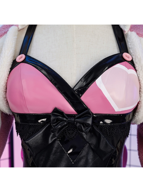 Tekken 7 Lucky Chloe Halloween Cosplay Costume Set Without Headphone
