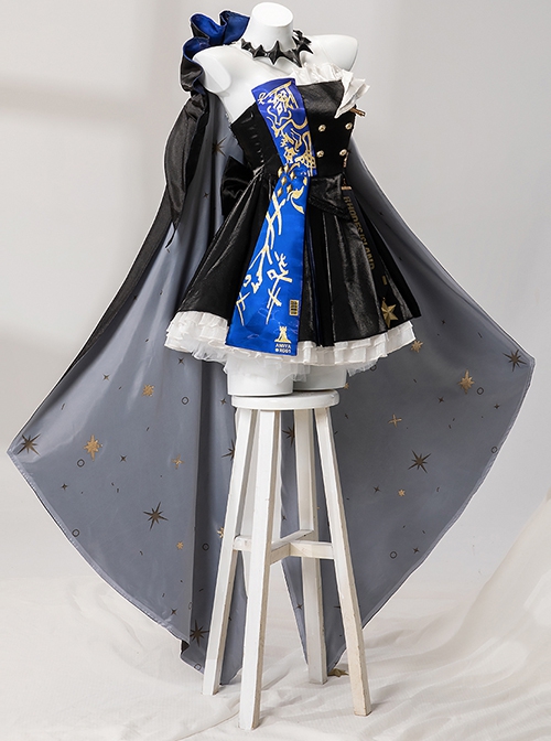 Game Arknights Ambience Synesthesia Amiya Halloween Cosplay Costume Updated Version Full Set