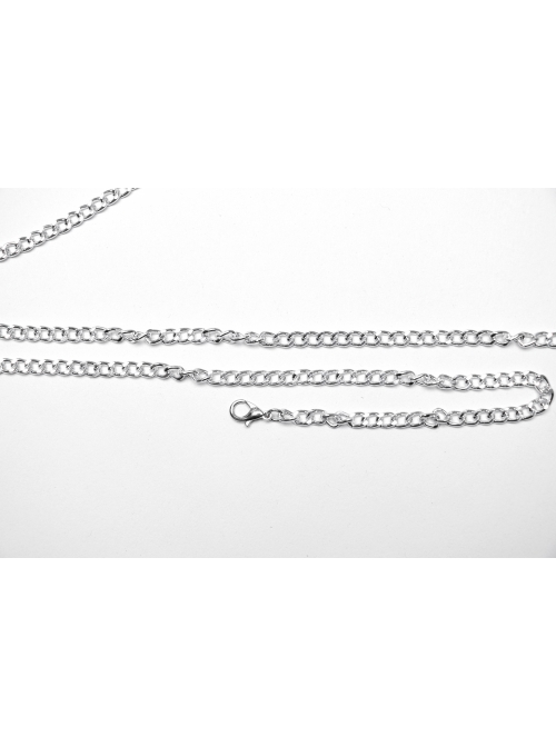 Black And Silver Skull Spike Pendant Extended Metal Chain And Cross Embellished Punk Tassel Chest Chain