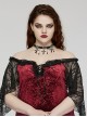 Vintage Black And Silver Metal Chain Cross With Velvet Ribbon Exquisite Gothic Style Exquisite Tassel Necklace