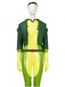 X-Men '97 Rogue Anna Marie Halloween Cosplay Costume Green Jacket Including Molds