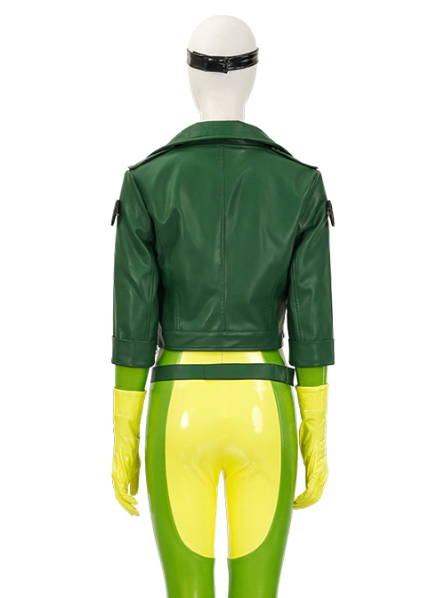 X-Men '97 Rogue Anna Marie Halloween Cosplay Costume Green Jacket Including Molds