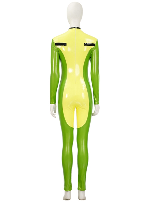 X-Men '97 Rogue Anna Marie Halloween Cosplay Costume Green Bodysuit