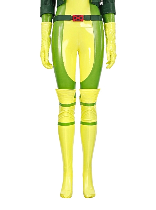 X-Men '97 Rogue Anna Marie Halloween Cosplay Accessories Green Long Shoe Covers