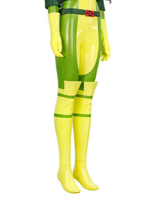 X-Men '97 Rogue Anna Marie Halloween Cosplay Accessories Green Long Shoe Covers