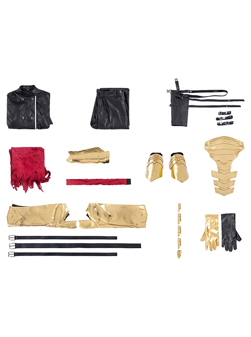 Final Fantasy VII Vincent Valentine Halloween Cosplay Costume Set Without Shoes