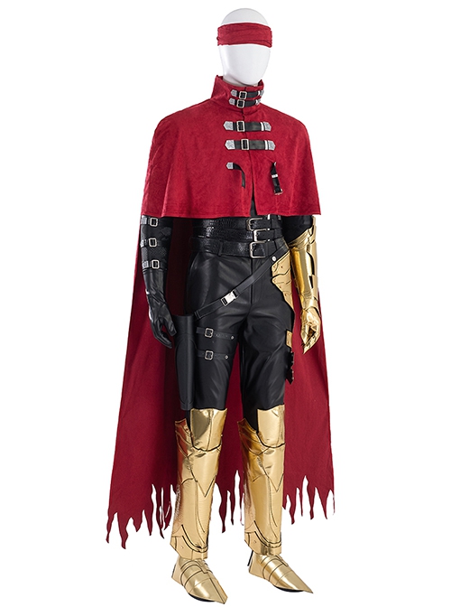 Final Fantasy VII Vincent Valentine Halloween Cosplay Costume Set Without Shoes