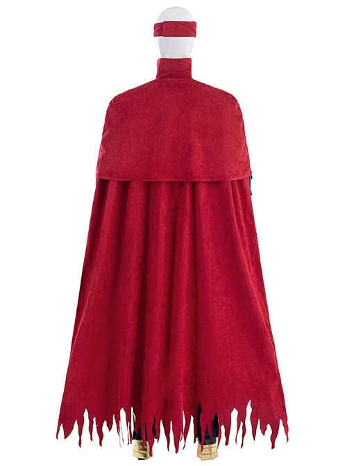 Final Fantasy VII Vincent Valentine Halloween Cosplay Costume Set Without Shoes