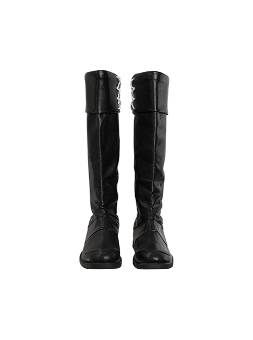 Game Final Fantasy VII The Lifestream Youth Cloud Strife Outfit Halloween Cosplay Accessories Black Boots