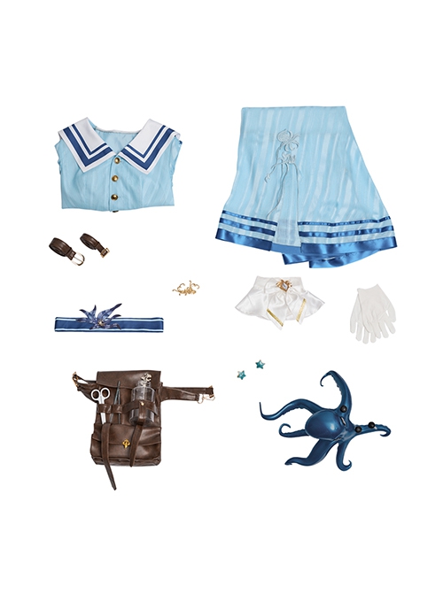 Game Identity V Doctor Emily Dyer Eternal Flower Skin Halloween Cosplay Costume Full Set
