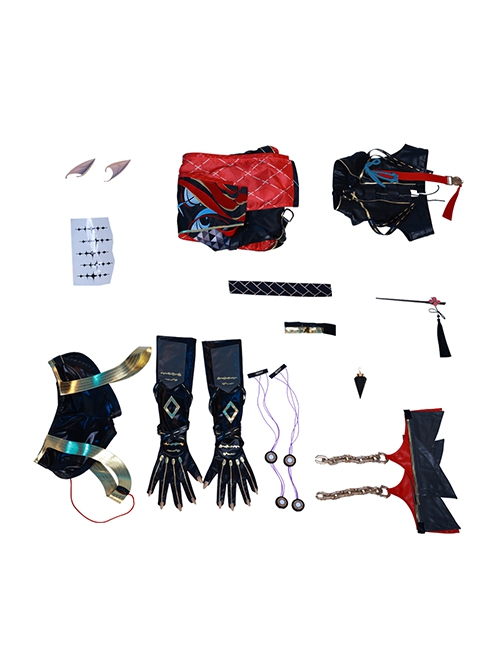 Game Wuthering Waves Yinlin Halloween Cosplay Costume Full Set