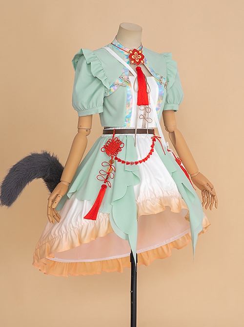 Game Arknights Honeyberry Saturated Within Rain Skin Halloween Cosplay Costume Full Set