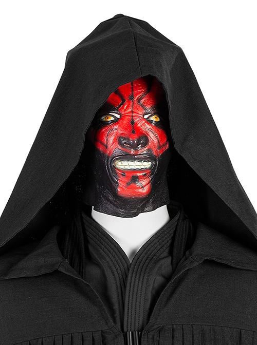 Star Wars Darth Maul Halloween Cosplay Costume Black Cloak