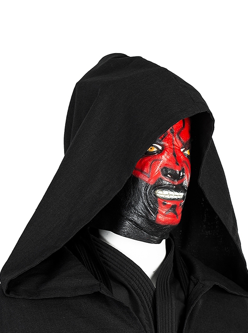Star Wars Darth Maul Halloween Cosplay Costume Black Cloak