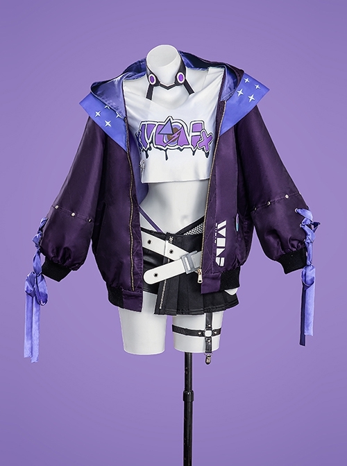 Honkai Star Rail x Samsung Collaboration Silver Wolf Halloween Cosplay Costume Full Set