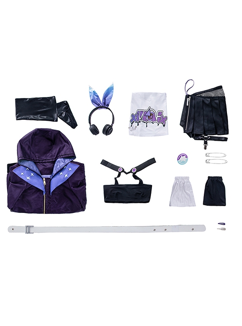 Honkai Star Rail x Samsung Collaboration Silver Wolf Halloween Cosplay Costume Full Set