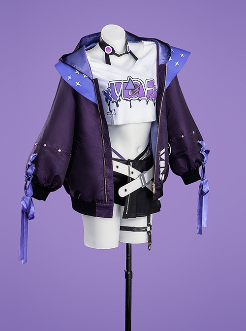 Honkai Star Rail x Samsung Collaboration Silver Wolf Halloween Cosplay Costume Full Set