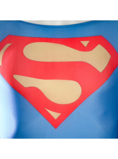Superman 1978 Jeff East Version Battle Suit Halloween Cosplay Costume Bodysuit Without Shorts And Belt