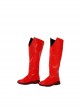 Superman 1978 Jeff East Version Battle Suit Halloween Cosplay Accessories Red Boots