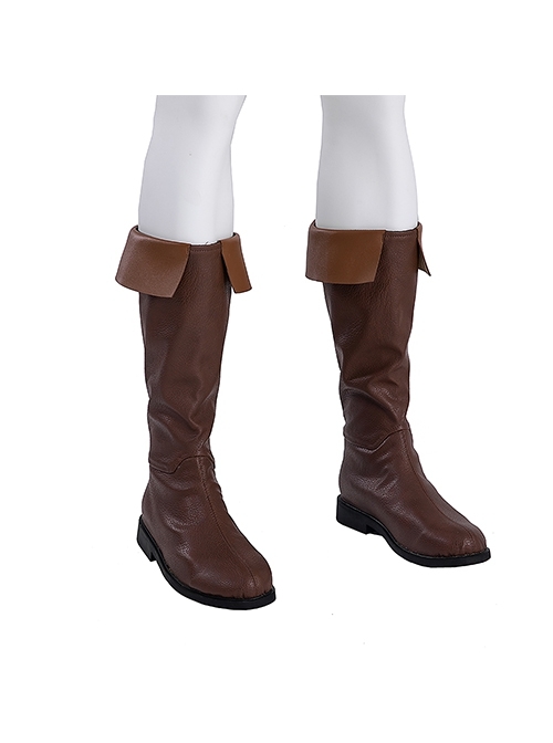The Legend Of Zelda Tears Of The Kingdom Link Hylian Halloween Cosplay Accessories Brown Boots