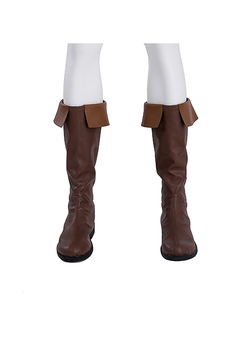 The Legend Of Zelda Tears Of The Kingdom Link Hylian Halloween Cosplay Accessories Brown Boots