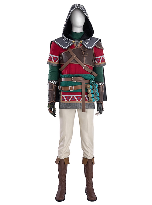 The Legend Of Zelda Tears Of The Kingdom Link Hylian Halloween Cosplay Accessories Brown Boots