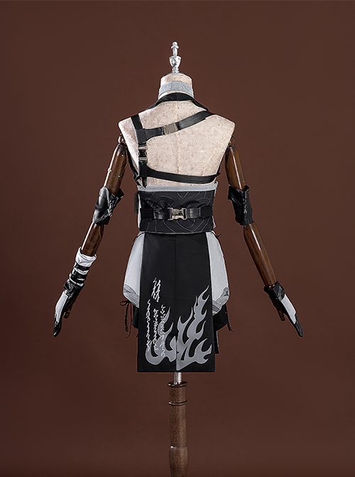 Game Wuthering Waves Female Rover Outfit Halloween Cosplay Costume Set Without Boots