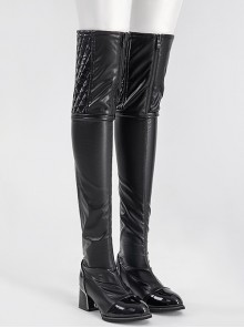 Game Wuthering Waves Female Rover Outfit Halloween Cosplay Accessories Black Boots