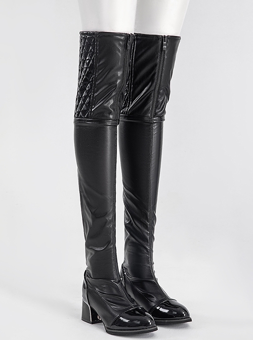 Game Wuthering Waves Female Rover Outfit Halloween Cosplay Accessories Black Boots