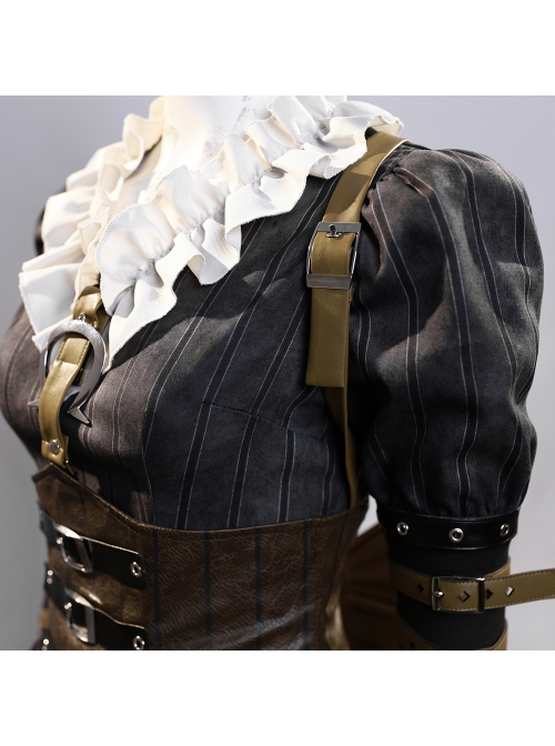 Game Alice Madness Returns Steam Dress Halloween Cosplay Costume Set Without Boots