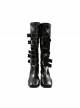 Game Alice Madness Returns Steam Dress Halloween Cosplay Accessories Black Boots