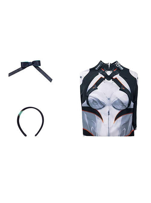 Game Honkai Star Rail Firefly Combat Suit Halloween Cosplay Costume Printed Bodysuit Full Set