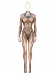 Game Stellar Blade Eve Skin Suit Halloween Cosplay Costume Printed Bodysuit