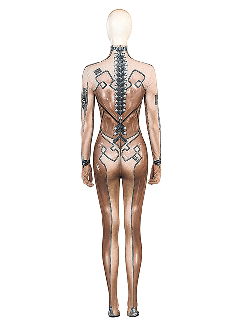 Game Stellar Blade Eve Skin Suit Halloween Cosplay Costume Printed Bodysuit