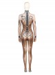 Game Stellar Blade Eve Skin Suit Halloween Cosplay Costume Printed Bodysuit