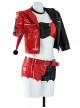 Suicide Squad Isekai Harley Quinn Halloween Cosplay Costume Set Without Boots