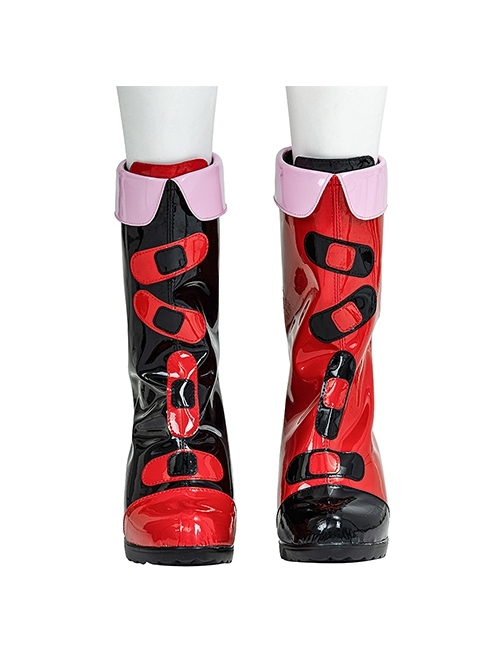 Suicide Squad Isekai Harley Quinn Halloween Cosplay Accessories Boots