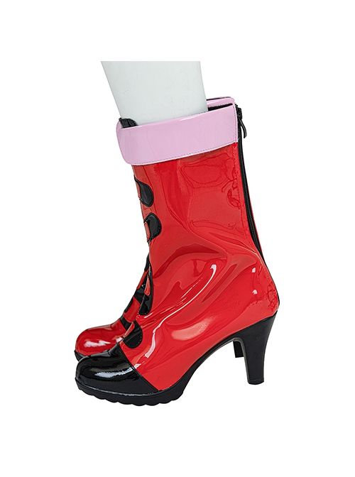 Suicide Squad Isekai Harley Quinn Halloween Cosplay Accessories Boots