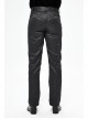 Basic Jacquard Diagonal Pocket Three-Dimensional Webbing Black Gothic Pants