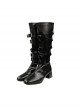 Game Alice Madness Returns Alice Royal Suit Halloween Cosplay Accessories Black Boots
