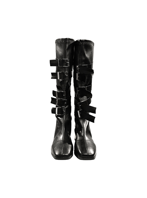 Game Alice Madness Returns Alice Royal Suit Halloween Cosplay Accessories Black Boots