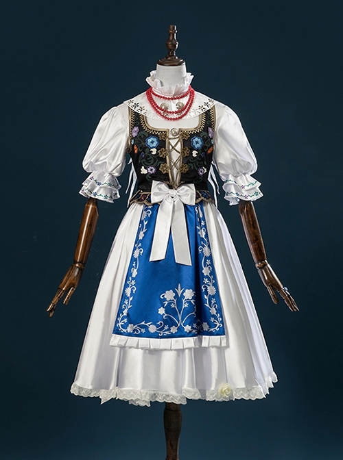 Game Identity V Vera Nair Perfumer Dove Like Judith Halloween Cosplay Costume Full Set